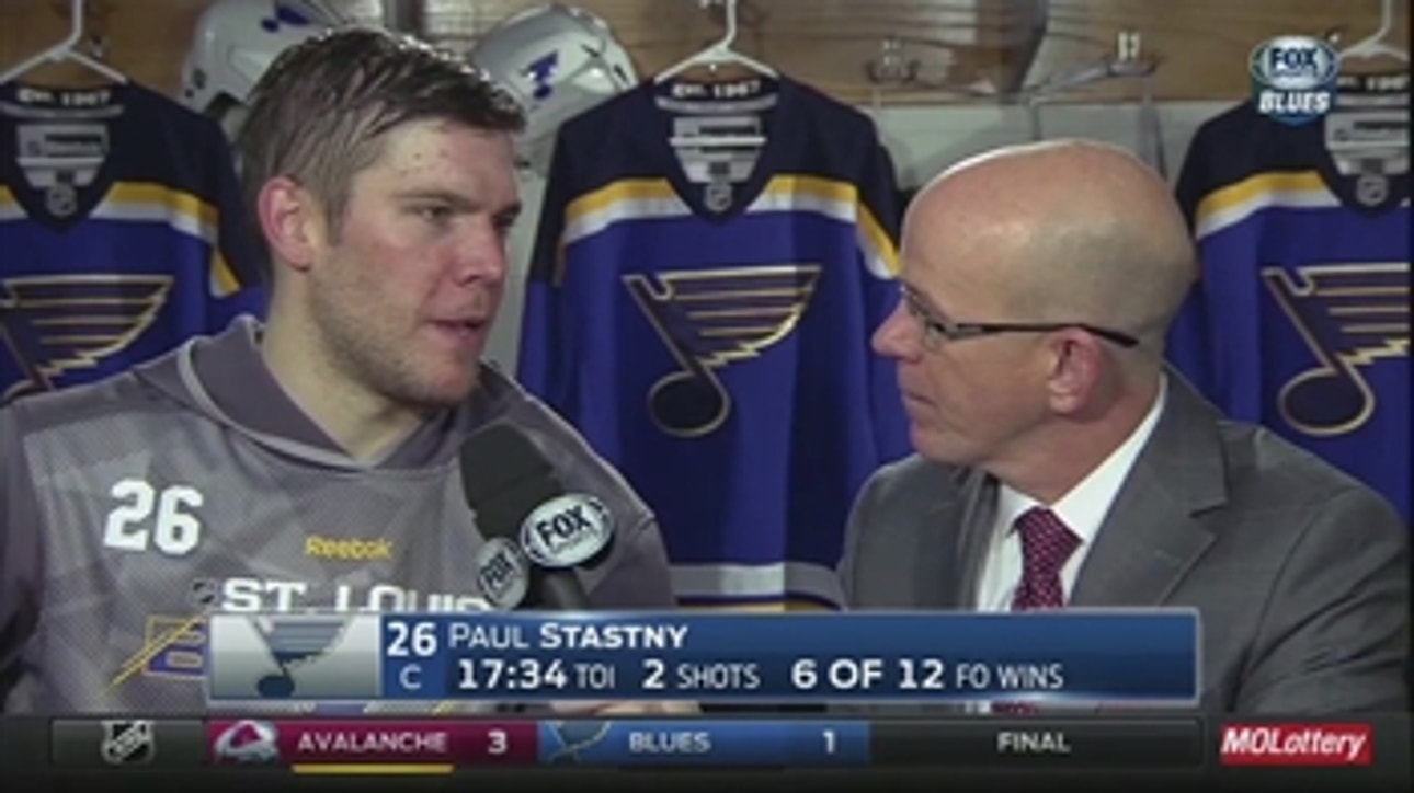 Paul Stastny: Blues must start faster