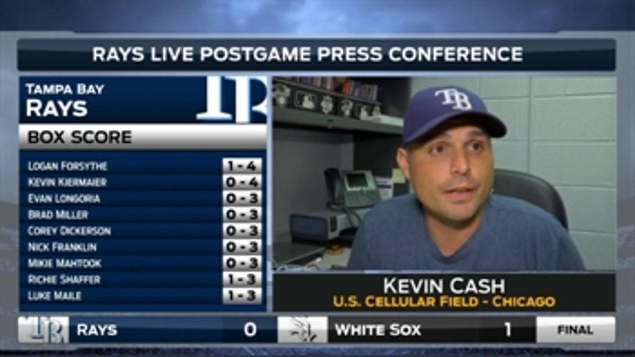 Rays manager Kevin Cash impressed by White Sox pitcher Miguel Gonzalez