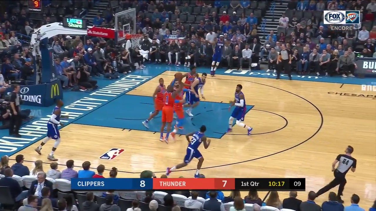 WATCH: Darius Bazley in Transition leads to Massive SLAM ' Thunder ENCORE