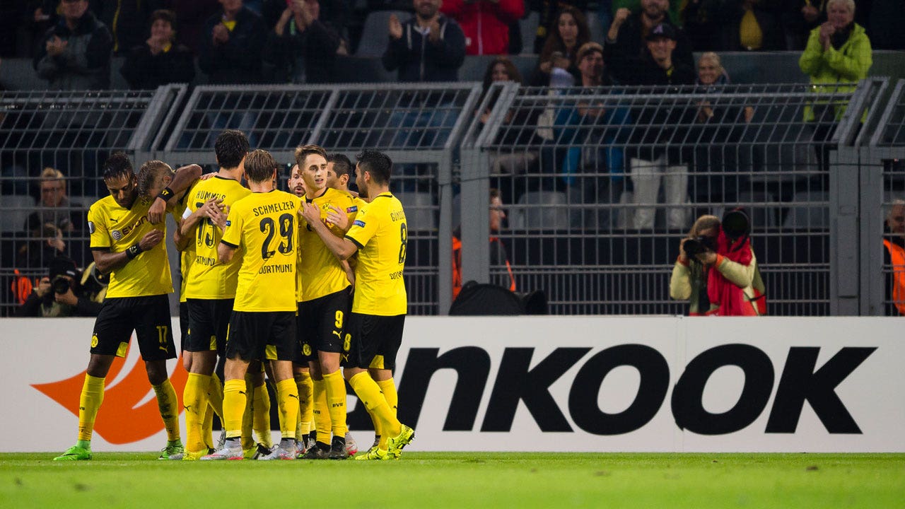 Ginter equalizes for Dortmund to make it 1-1 over Krasnodar - 2015-16 UEFA Europa League Highlights