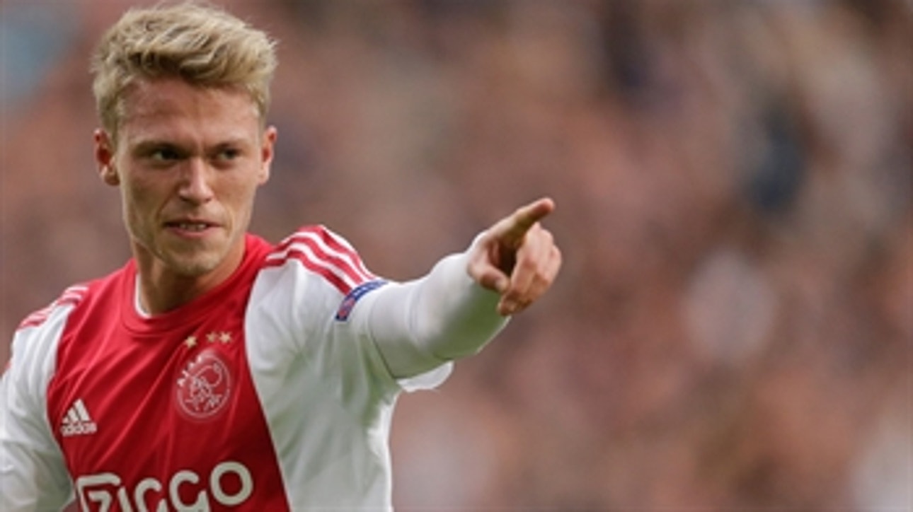 Viktor Fischer equalizes for Ajax to make it 1-1 -  2015-16 UEFA Europa League Highlights