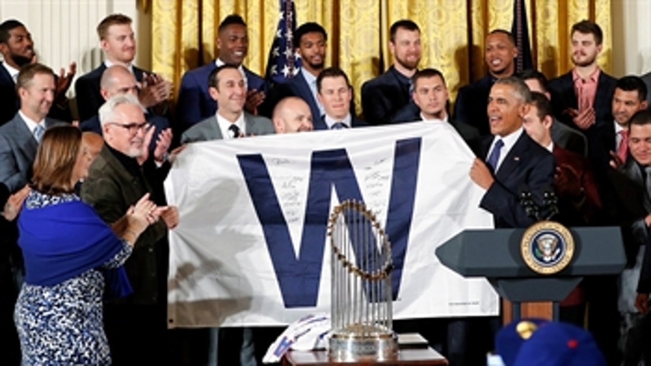 Obama jokes with Cubs: 'It took you long enough'