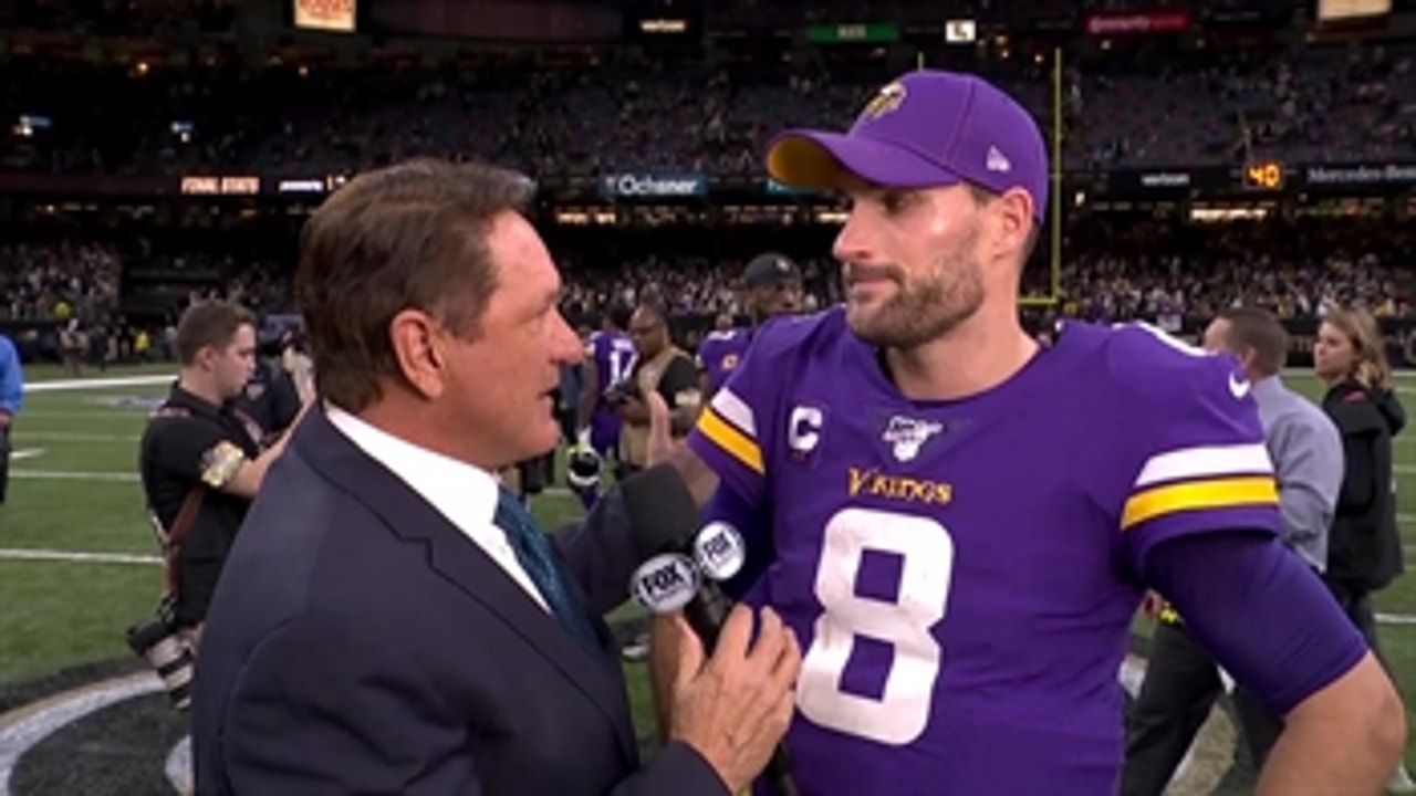 Kirk Cousins gracious in victory after Minnesota defeated the New Orleans Saints in the Wild Card game