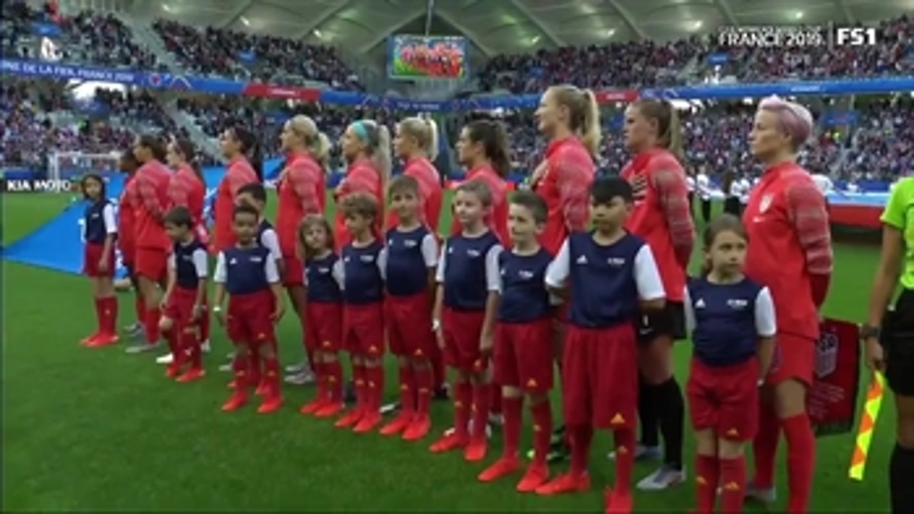 Watch the United States' National Anthem play for the first time at the 2019 FIFA Women's World Cup™
