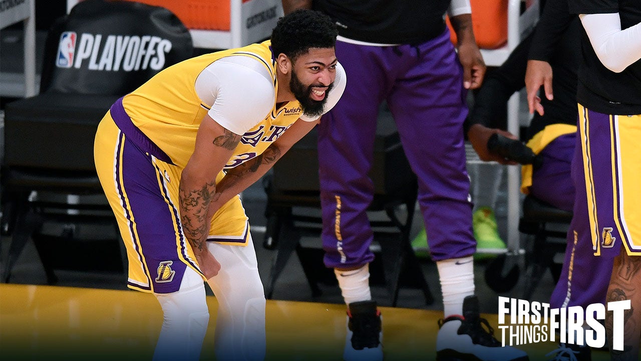 Nick Wright on Anthony Davis in Lakers' GM 6 loss: 'How did he get cleared to play?' | FIRST THING FIRST
