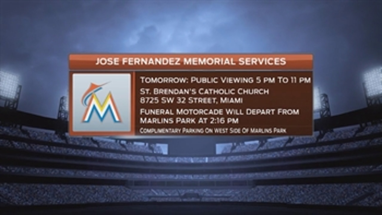 Jose Fernandez public memorial service information