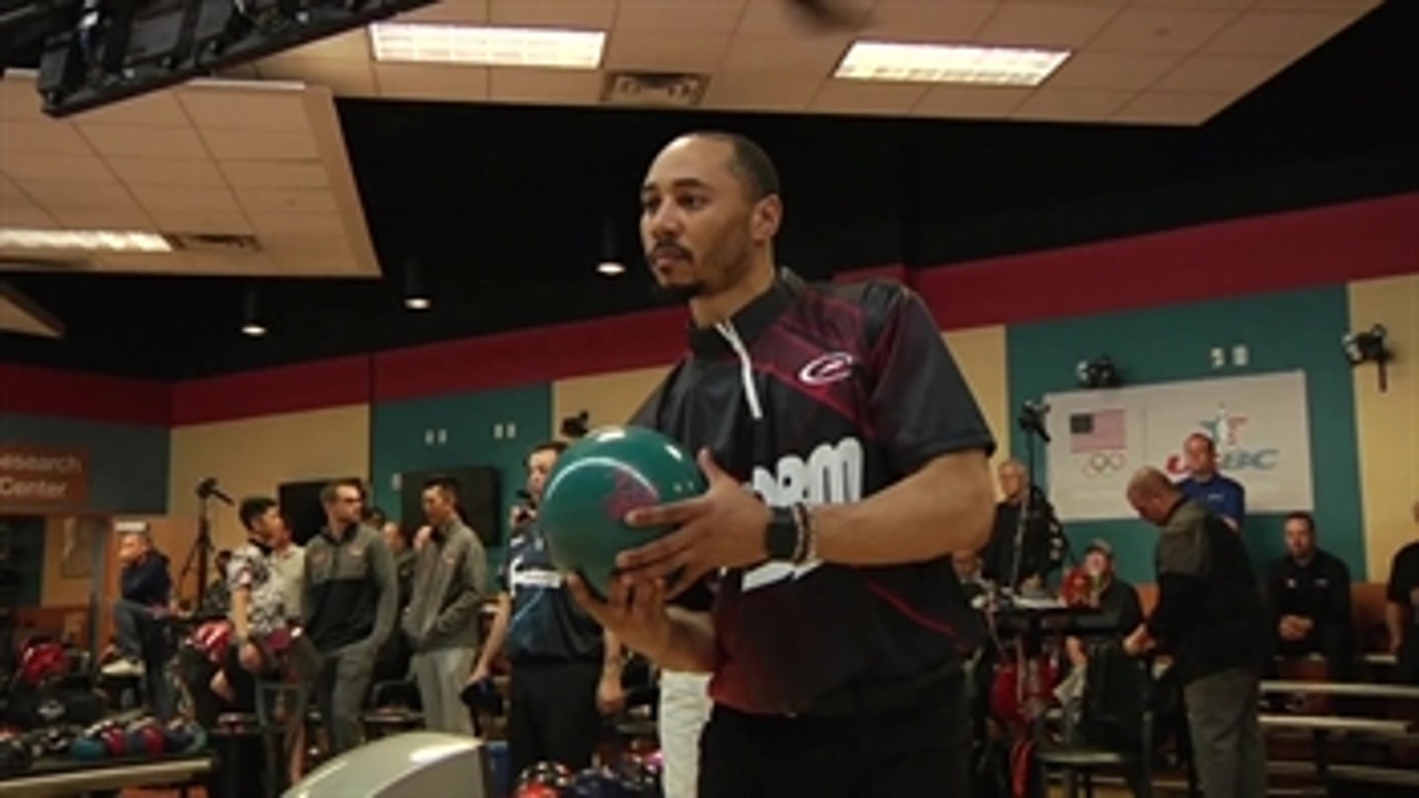 Red Sox OF Mookie Betts shows off his bowling prowess at the PBA