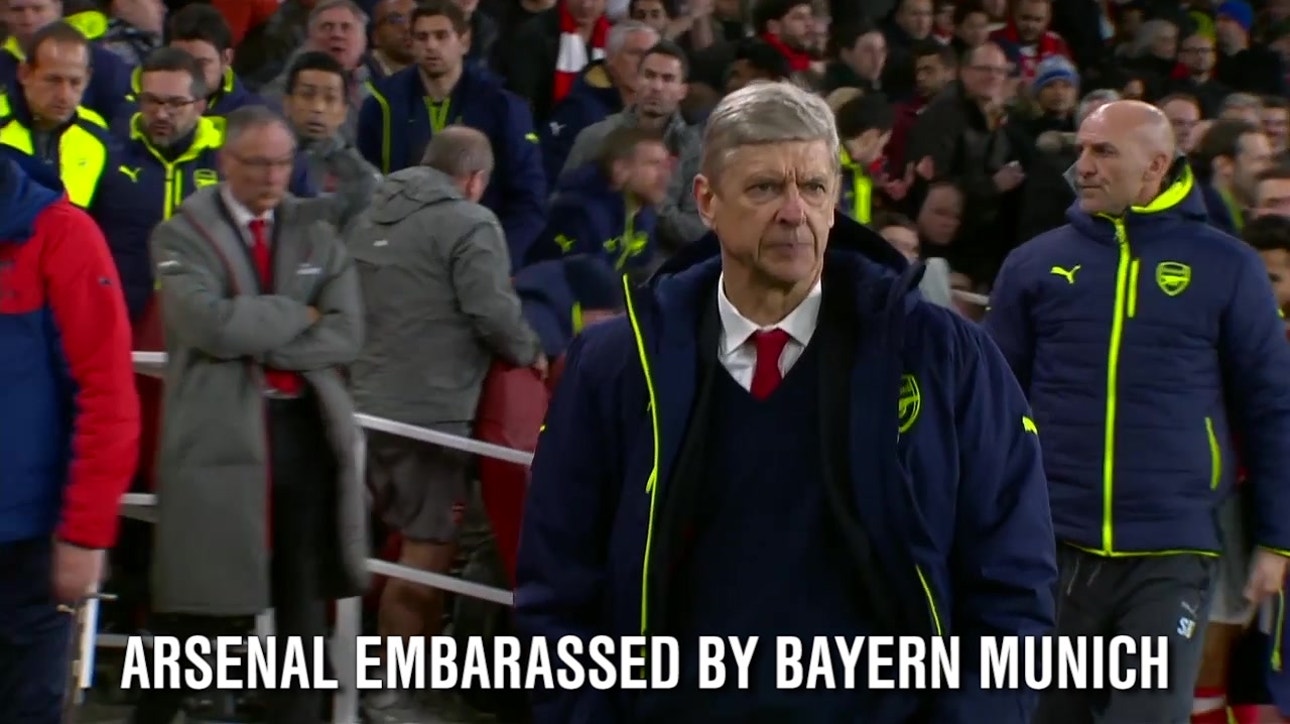 Arsenal got embarrassed by Bayern Munich