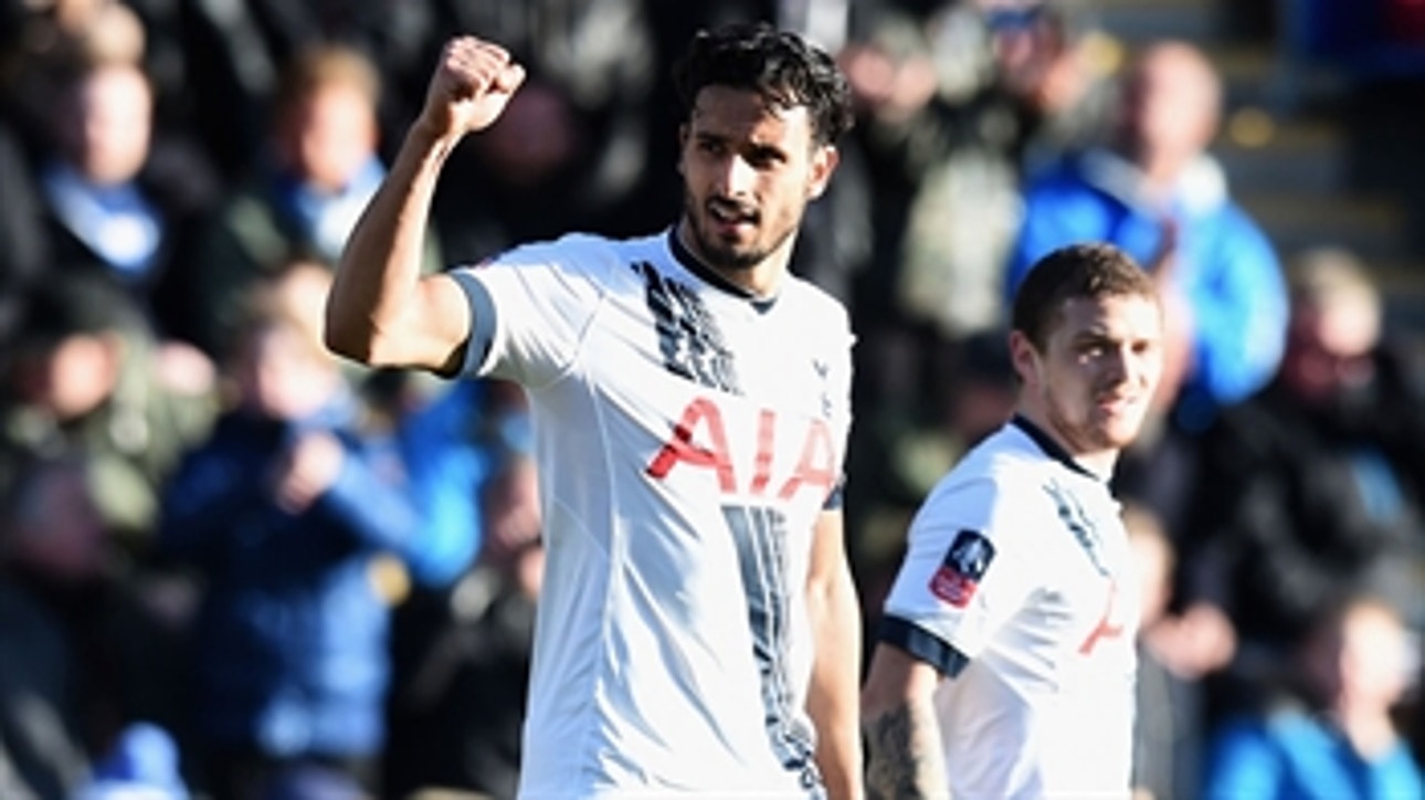 Chadli strike puts Tottenham in front of Colchester ' 2015-16 FA Cup Highlights