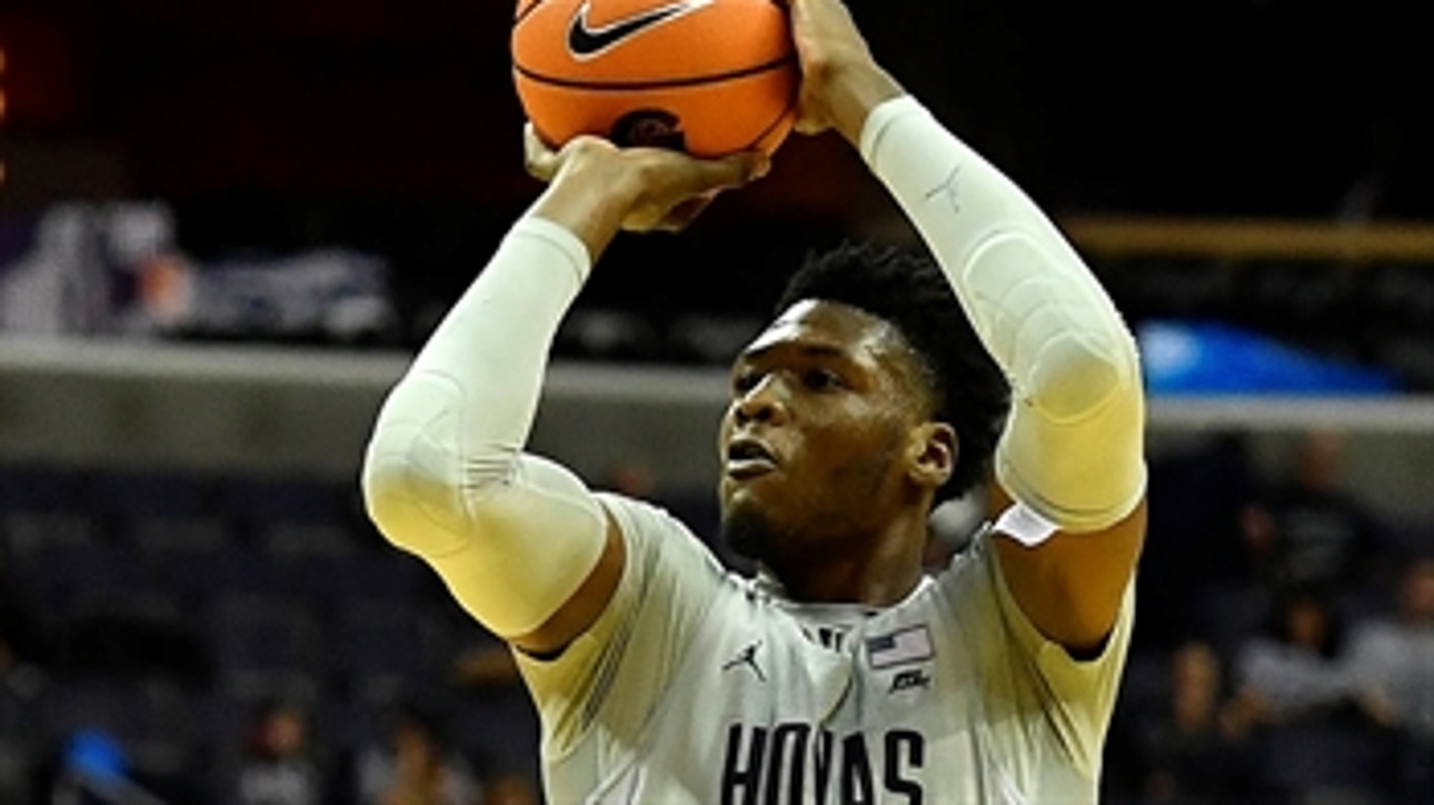 Marcus Derrickson's 27 points lift the Georgetown Hoyas to a double OT victory over St. John's, 93-89