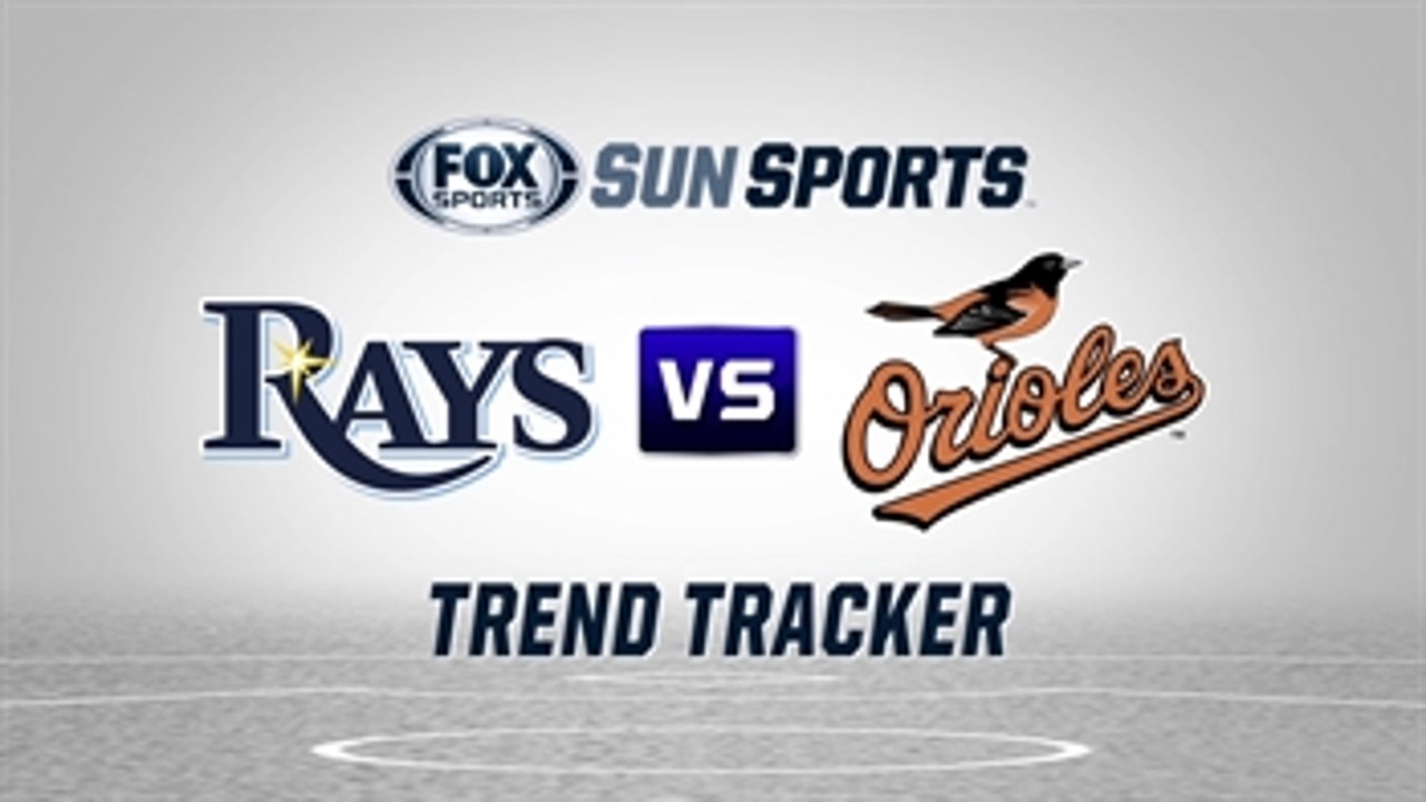 Trend Tracker: Baltimore Orioles at Tampa Bay Rays