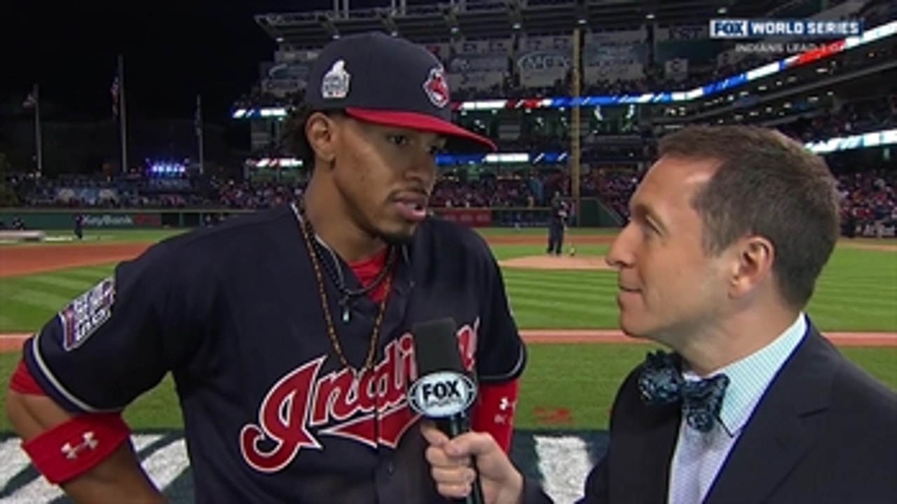 Francisco Lindor's 3 hits help Indians take Game 1 ' 2016 WORLD SERIES ON FOX