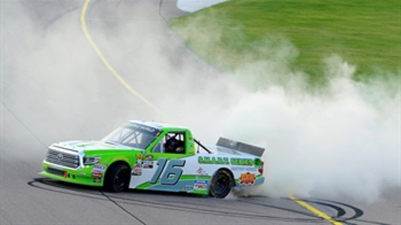 Brett Moffitt wins thrilling race at Iowa ' 201 TRUCK SERIES ' FOX NASCAR