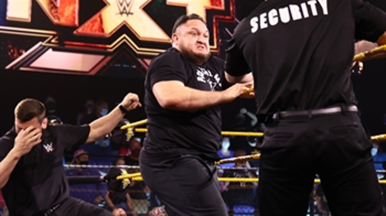 Karrion Kross provokes Samoa Joe into brawl with security guards: WWE NXT, August 3, 2021