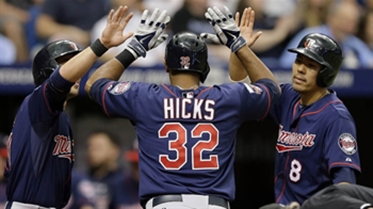 Hicks powers Twins in Tampa