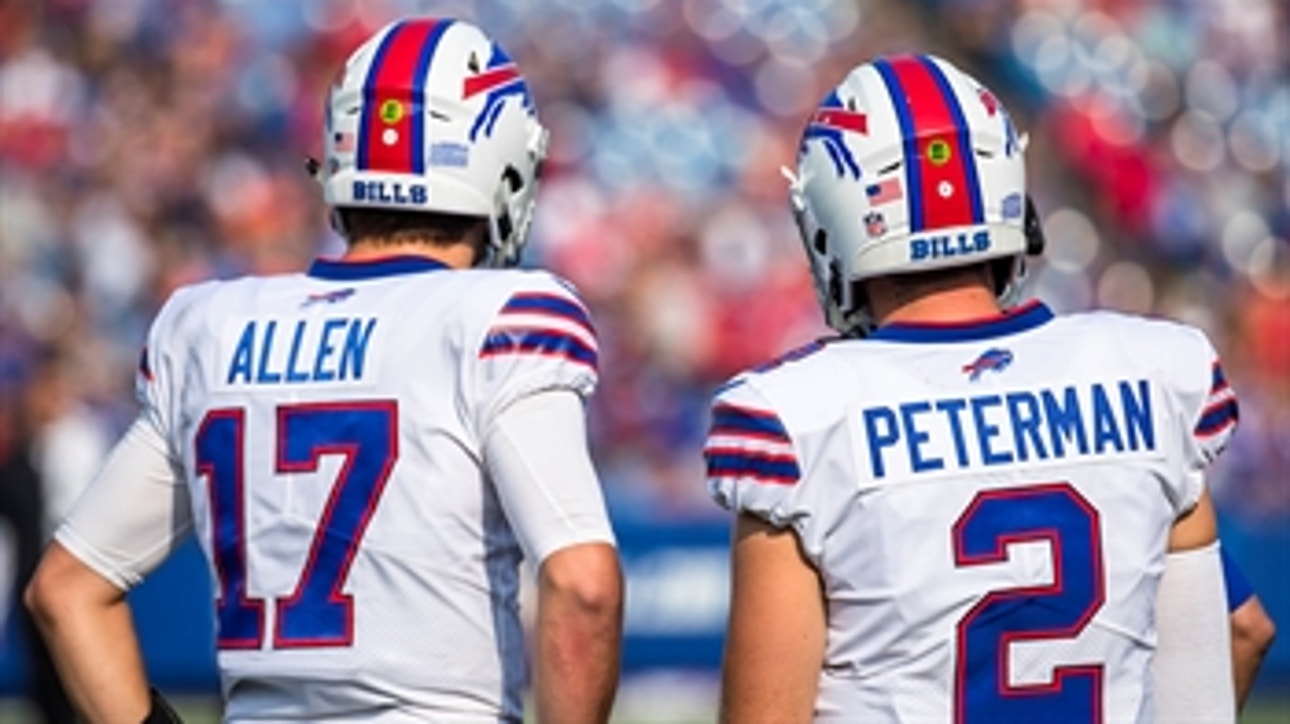 Nick Wright discusses whether the Bills should bench Peterman for Josh Allen vs. Chargers