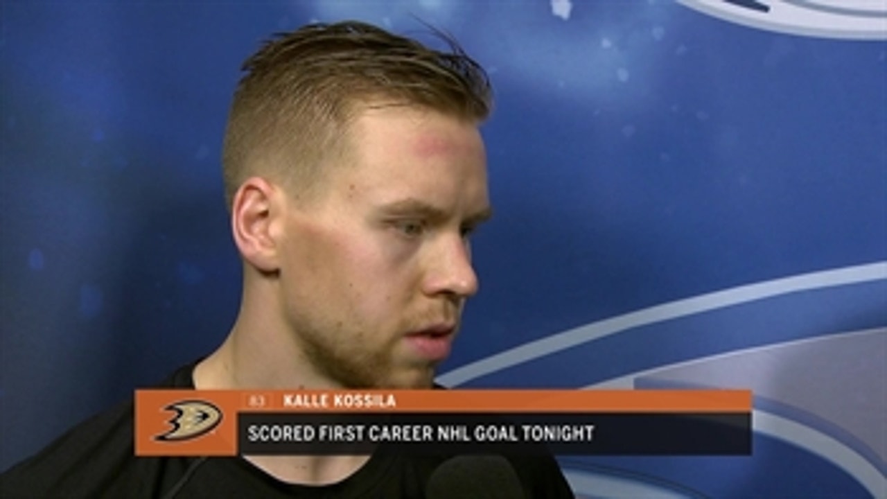 Kalle Kossila talks about his first NHL goal