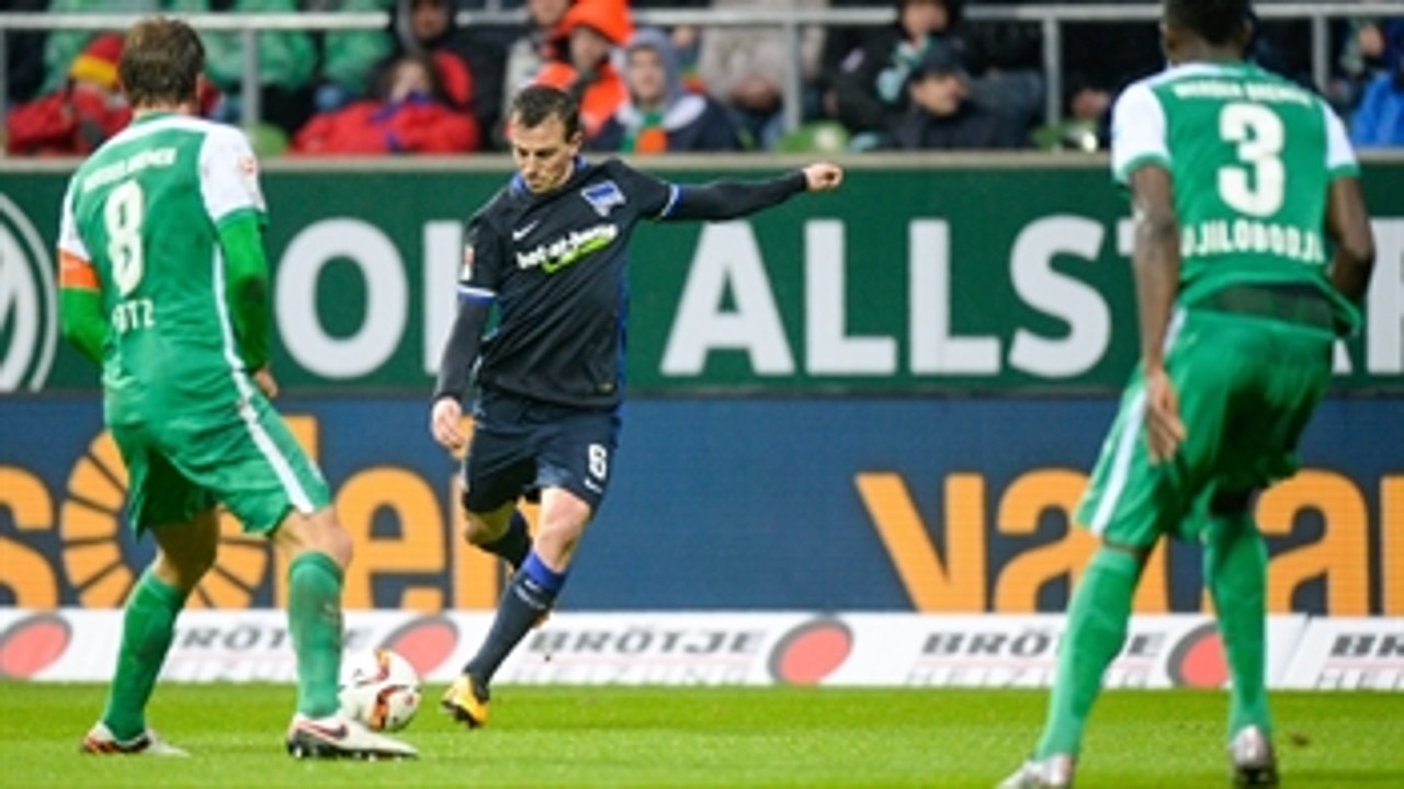 Darida golazo from distance gives Hertha 1-0 lead vs. Bremen ' 2015-16 Bundesliga Highlights