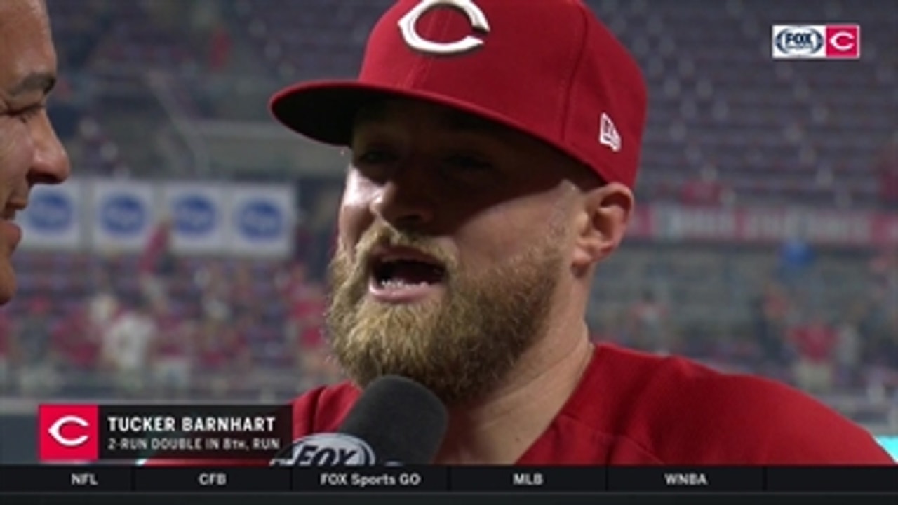 When there's 2 on and 2 out, Tucker Barnhart comes through in the clutch