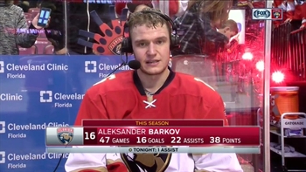 Aleksander Barkov says he expected the Hurricanes to battle back