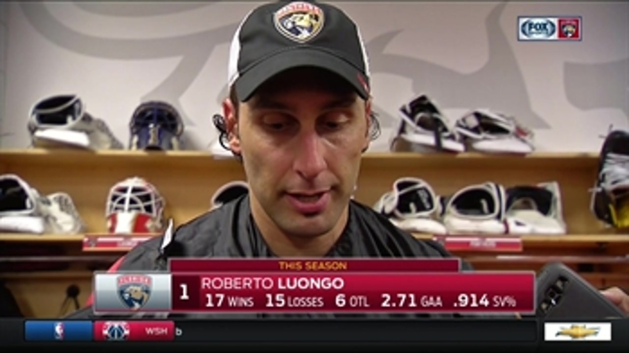 Roberto Luongo: 'Hopefully tonight is the first step in the right direction'