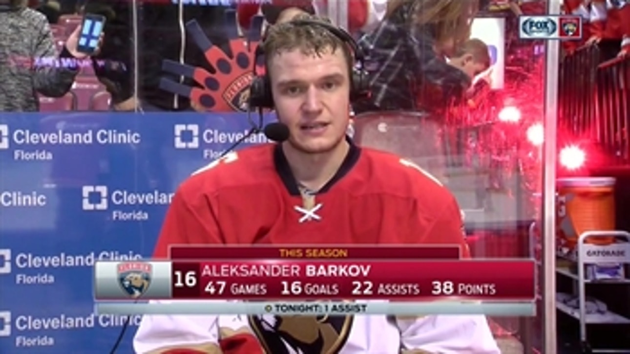 Aleksander Barkov says he expected the Hurricanes to battle back
