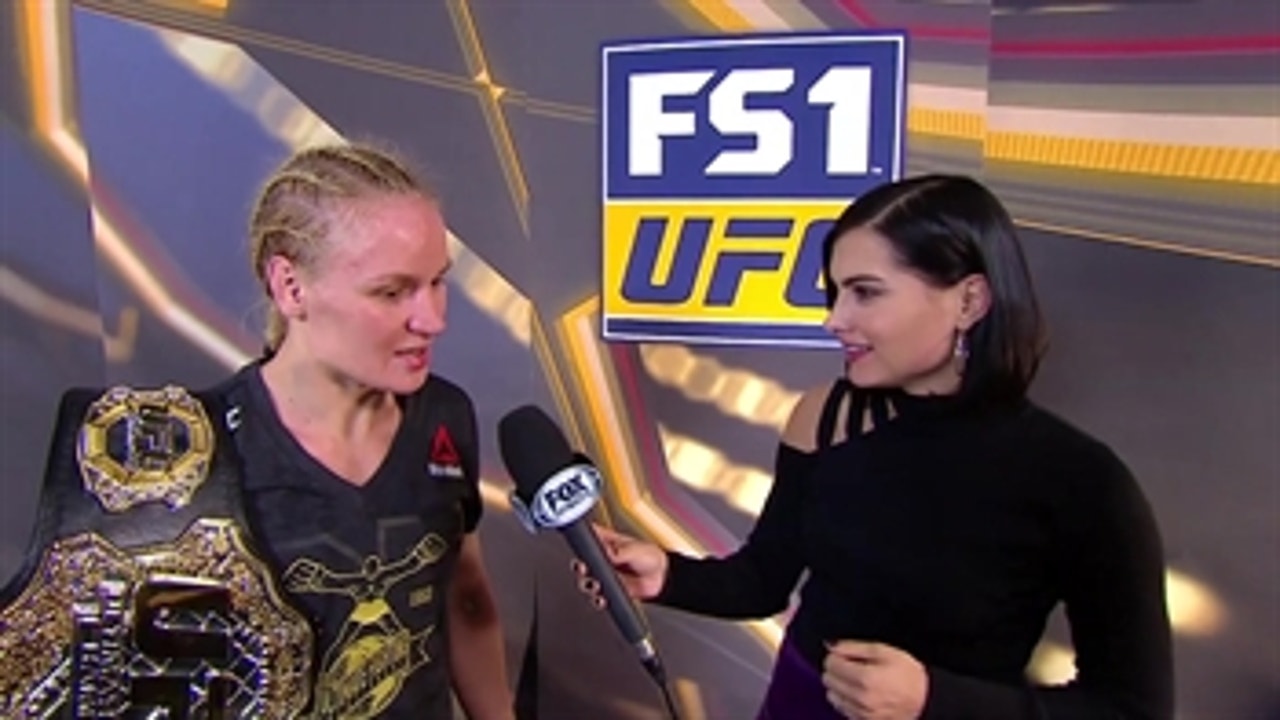 Valentina Shevchenko speaks after winning Flyweight belt ' INTERVIEW ' POST-FIGHT ' UFC 231