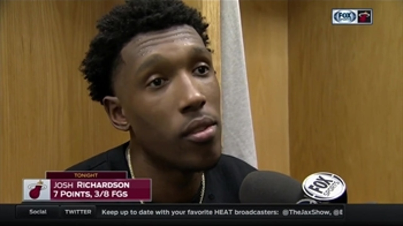 Josh Richardson says Heat went into a lull in 1st, 3rd quarters