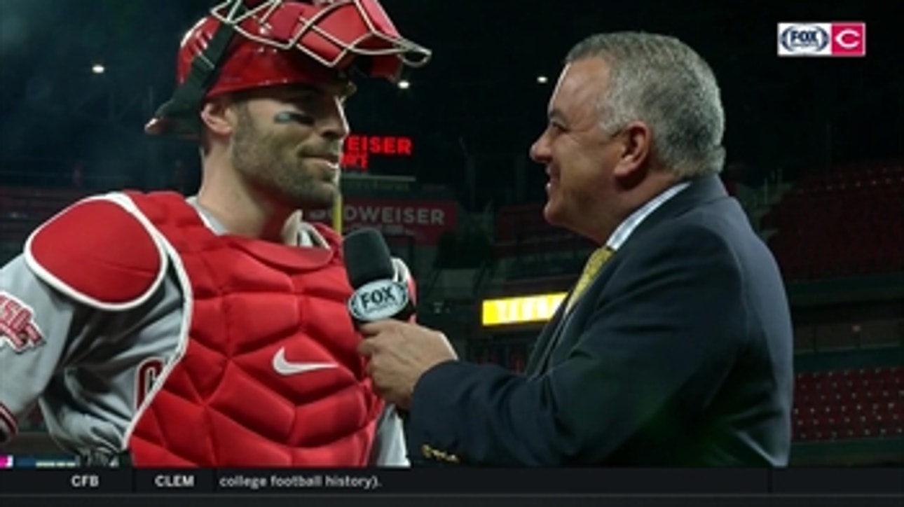 Curt Casali credits pitching staff for getting Reds in reach of .500