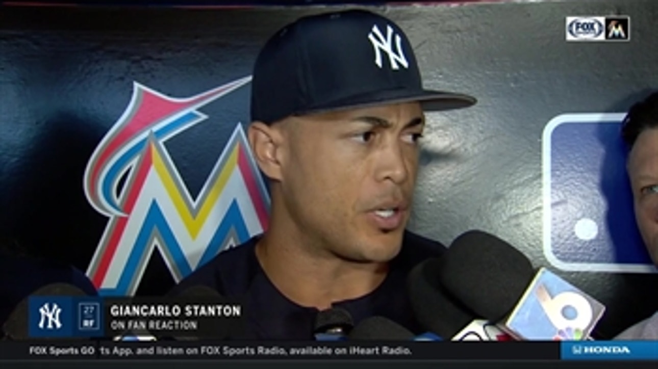 Giancarlo Stanton on how he expects Marlins fans to react to his return