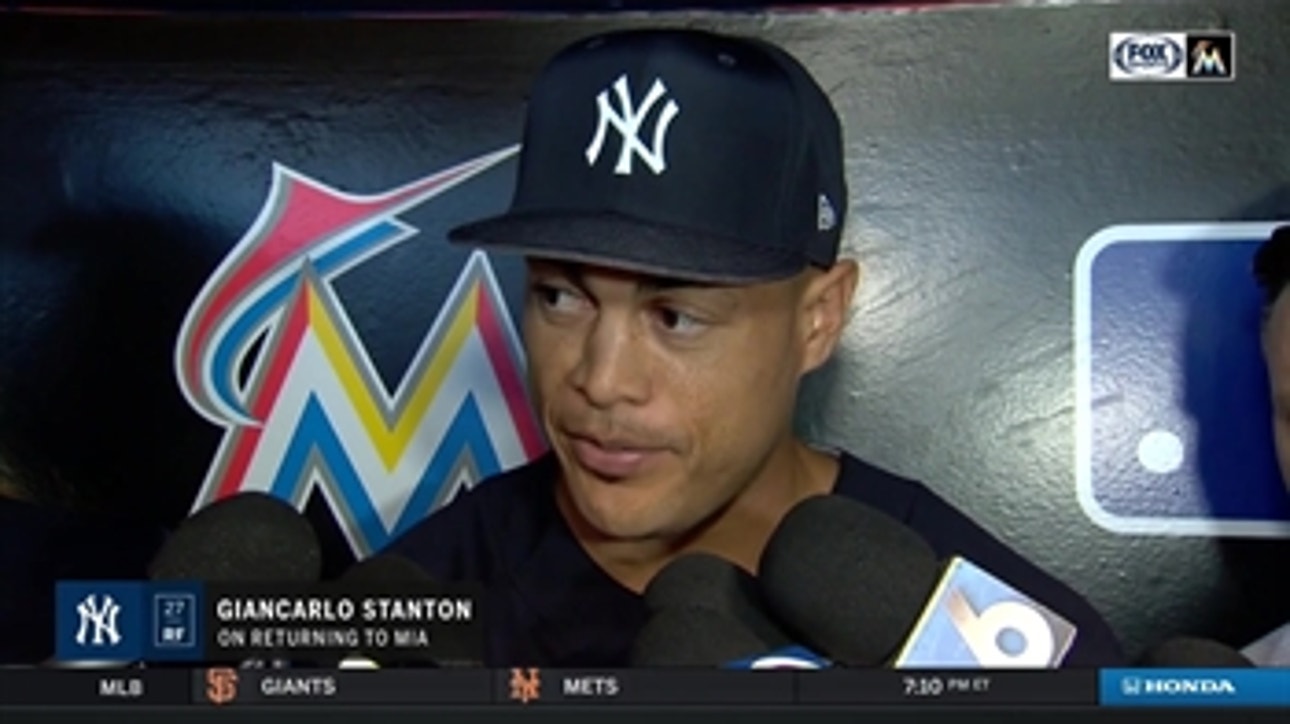 Giancarlo Stanton on returning to Miami for first time