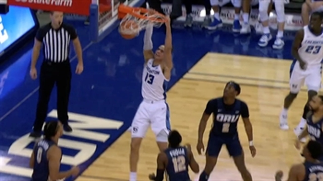 Creighton takes down Oral Roberts behind 17-point night from high-flying Christian Bishop