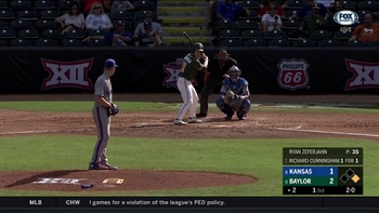 WATCH: Baylor Run Scores all the way from First Base ' Big 12 Baseball Tournament