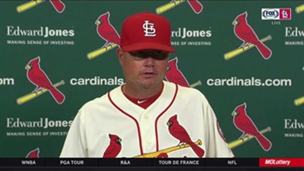 Mike Shildt on series win over Cubs: 'It's important for obvious reasons'