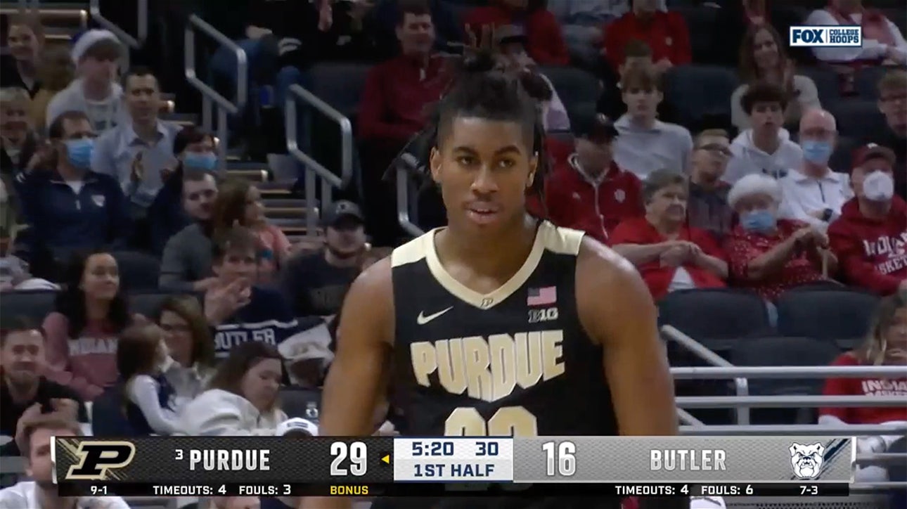 Jaden Ivey goes coast-to-coast for an emphatic jam, Purdue controls early