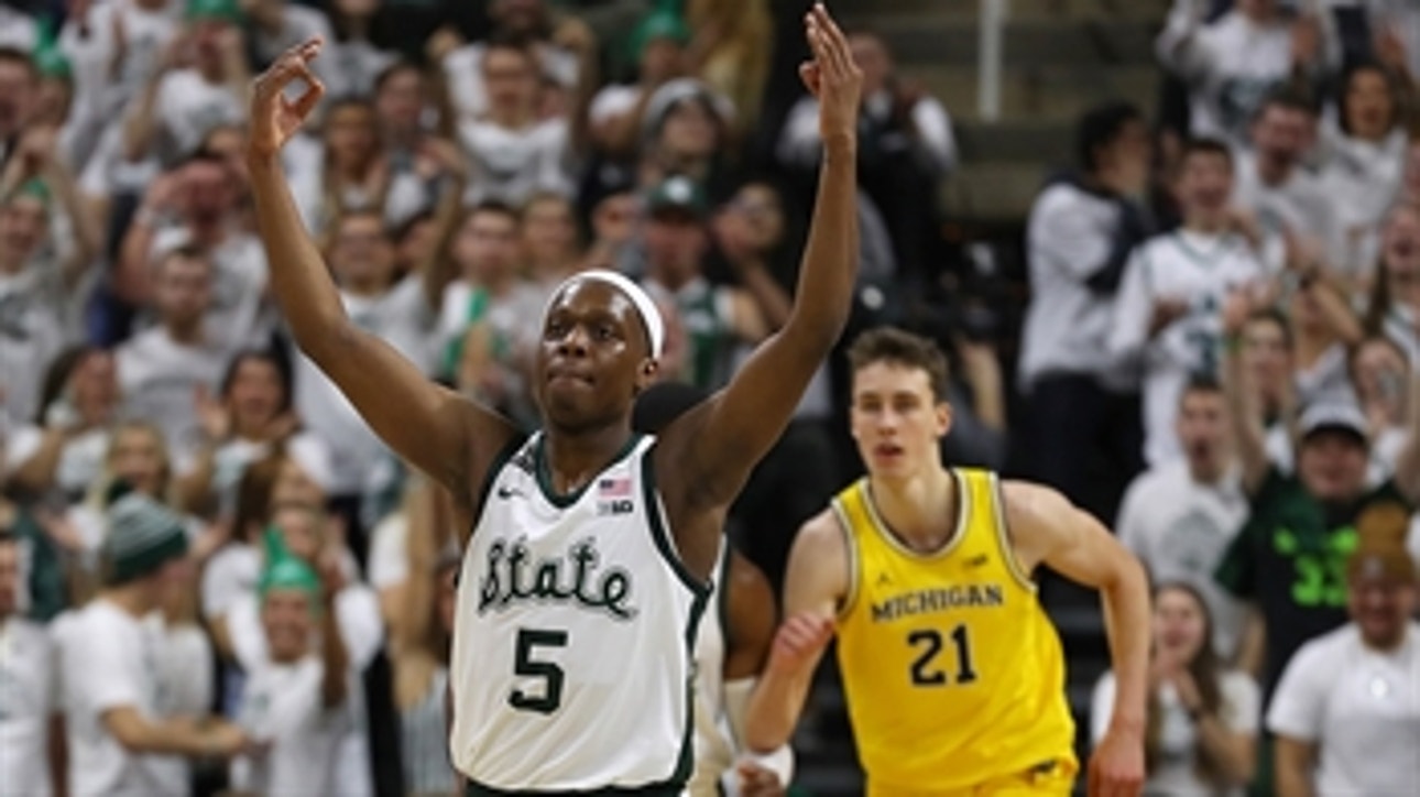 Cassius Winston leads No. 14 Michigan State with 32 points to a lopsided win over rival No. 12 Michigan