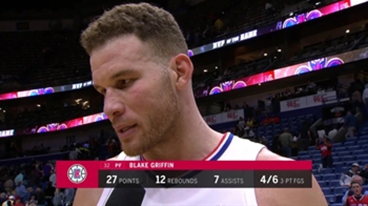Blake Griffin put up timely 3's, 27 pts and 12 rebounds in victory over Pelicans