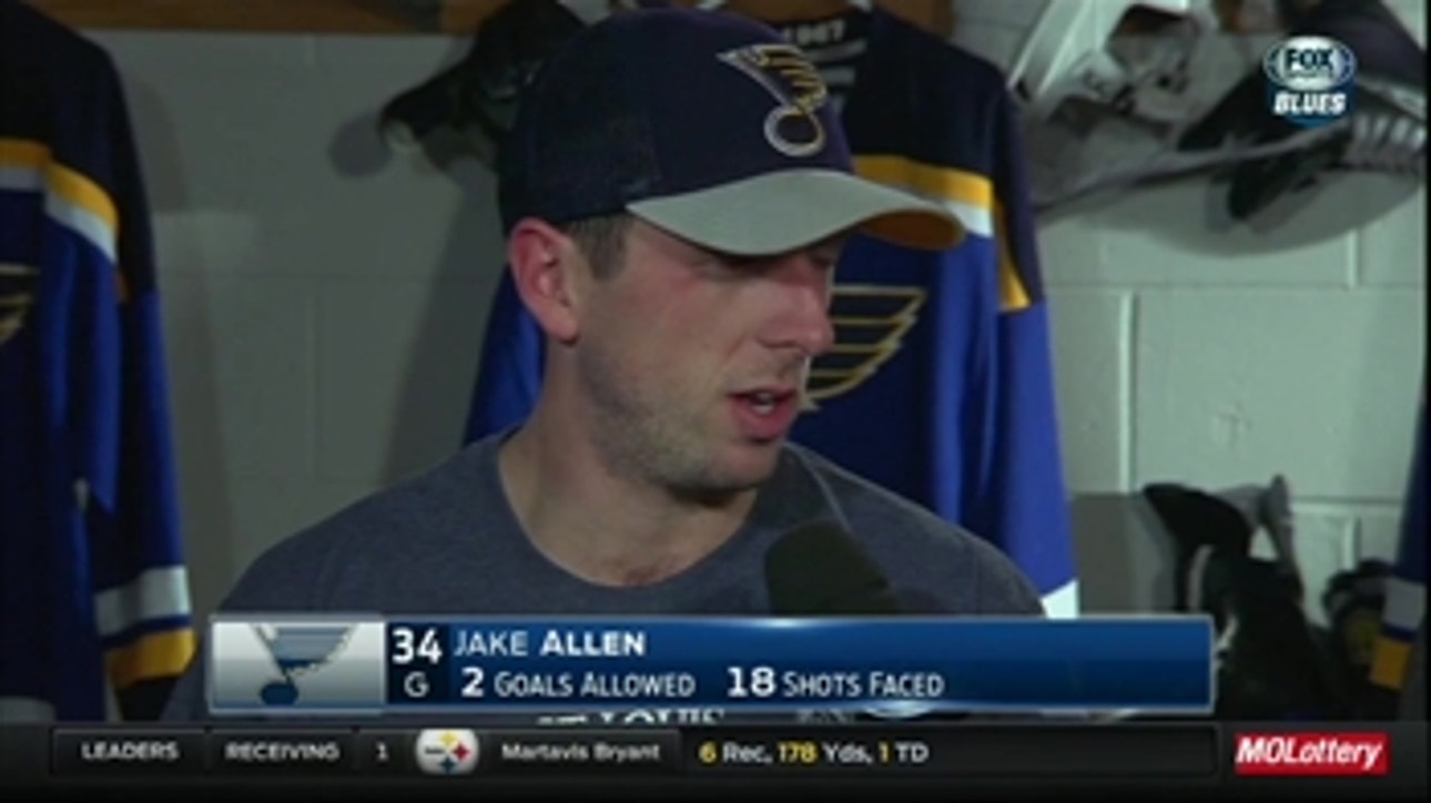 Jake Allen is "being myself again"