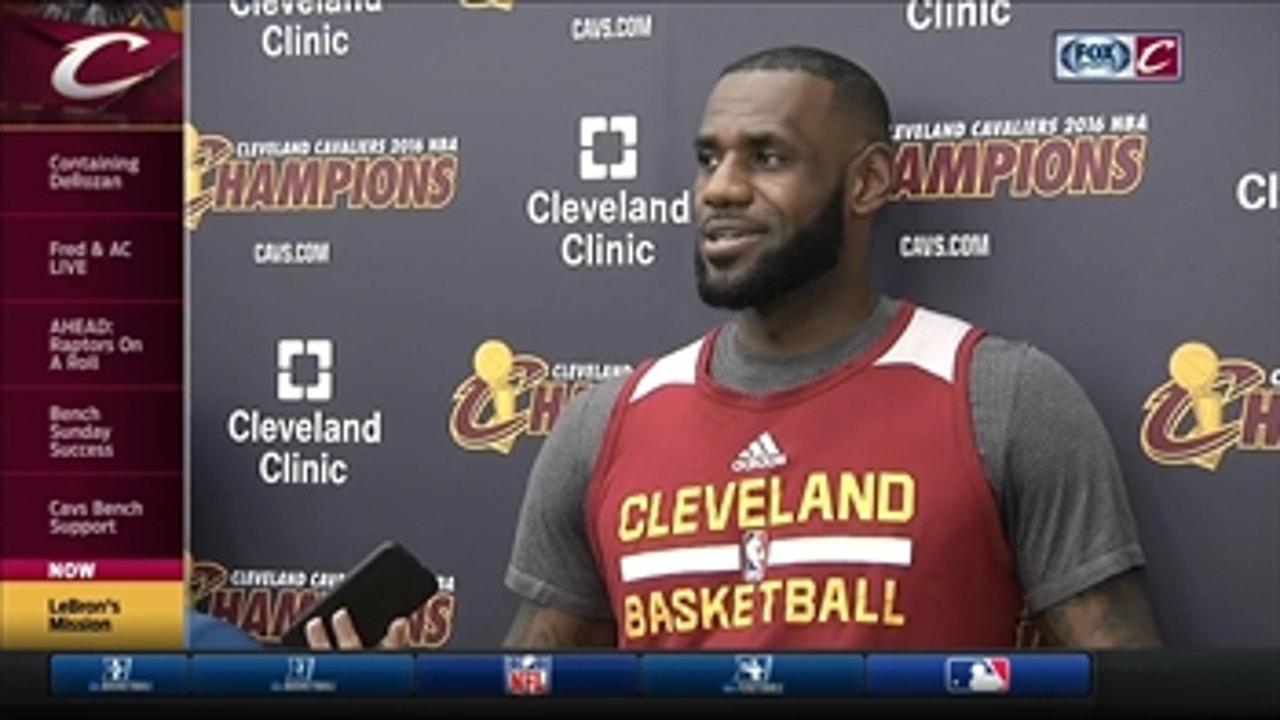 LeBron has goal in mind to impact community, be a role model for today's youth