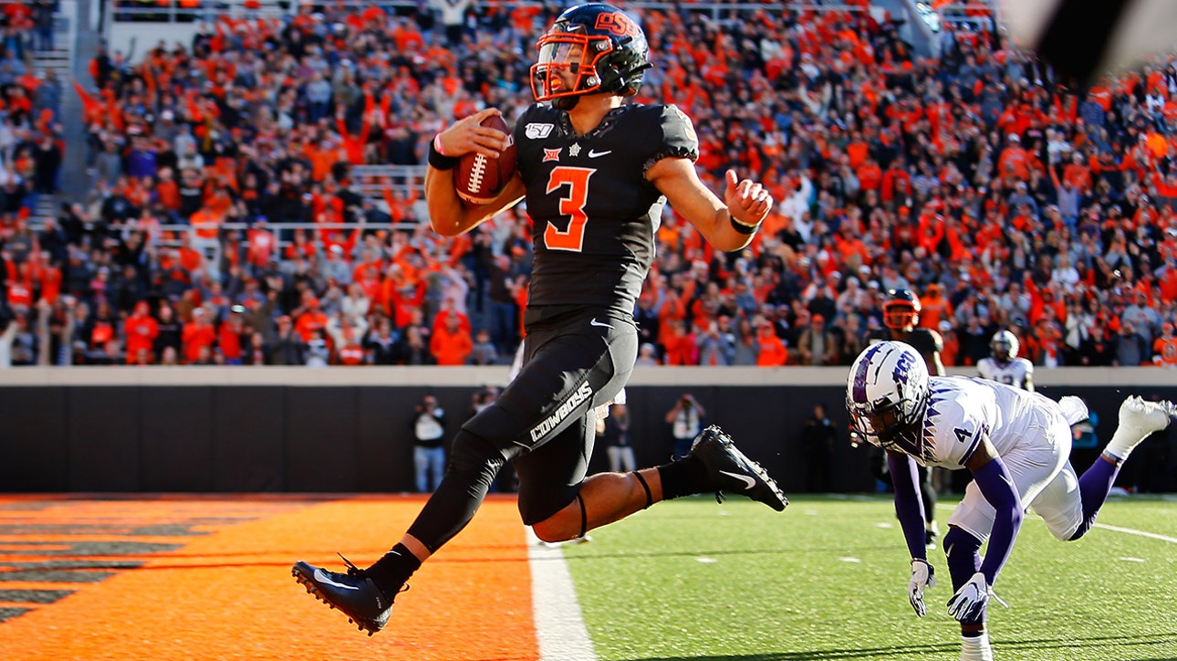 No. 15 Oklahoma St. steps on the gas and never looks back in 55-3 lopsided win over Kansas