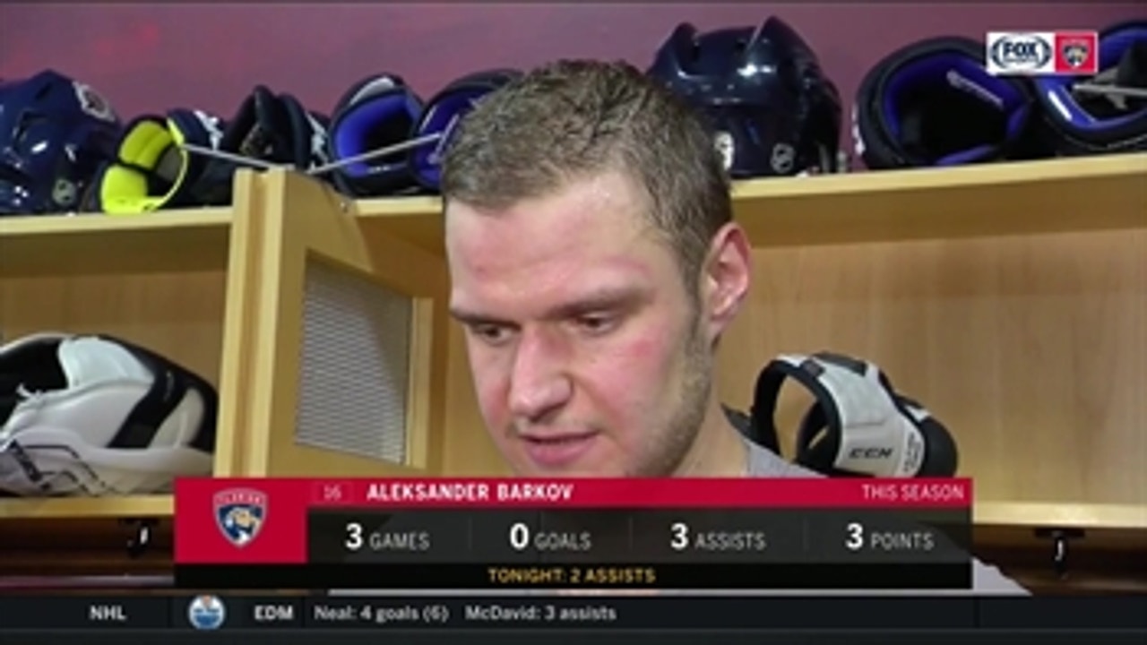 Aleksander Barkov on not being able to overcome large deficit vs. quality Carolina team