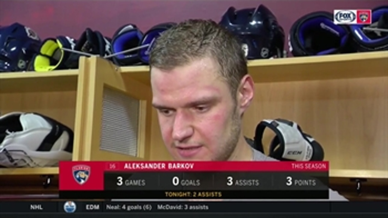 Aleksander Barkov on not being able to overcome large deficit vs. quality Carolina team