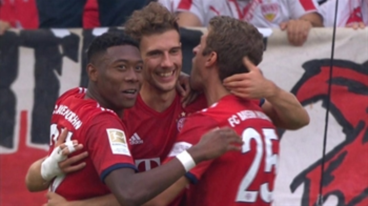 Leon Goretzka scores opening goal for Bayern Munich vs. VfB Stuttgart ' 2018-19 Bundesliga Highlights