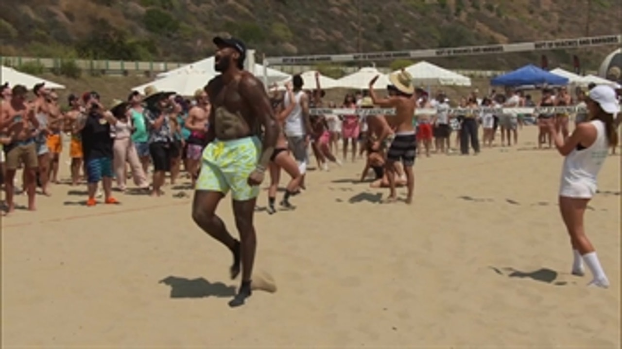 XTRA Point: Fun, sun and volleyball with DeAndre Jordan and friends