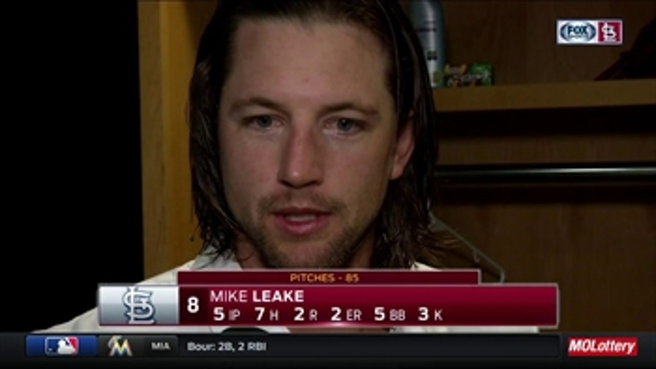 Mike Leake not fretting after walking five hitters against Pirates