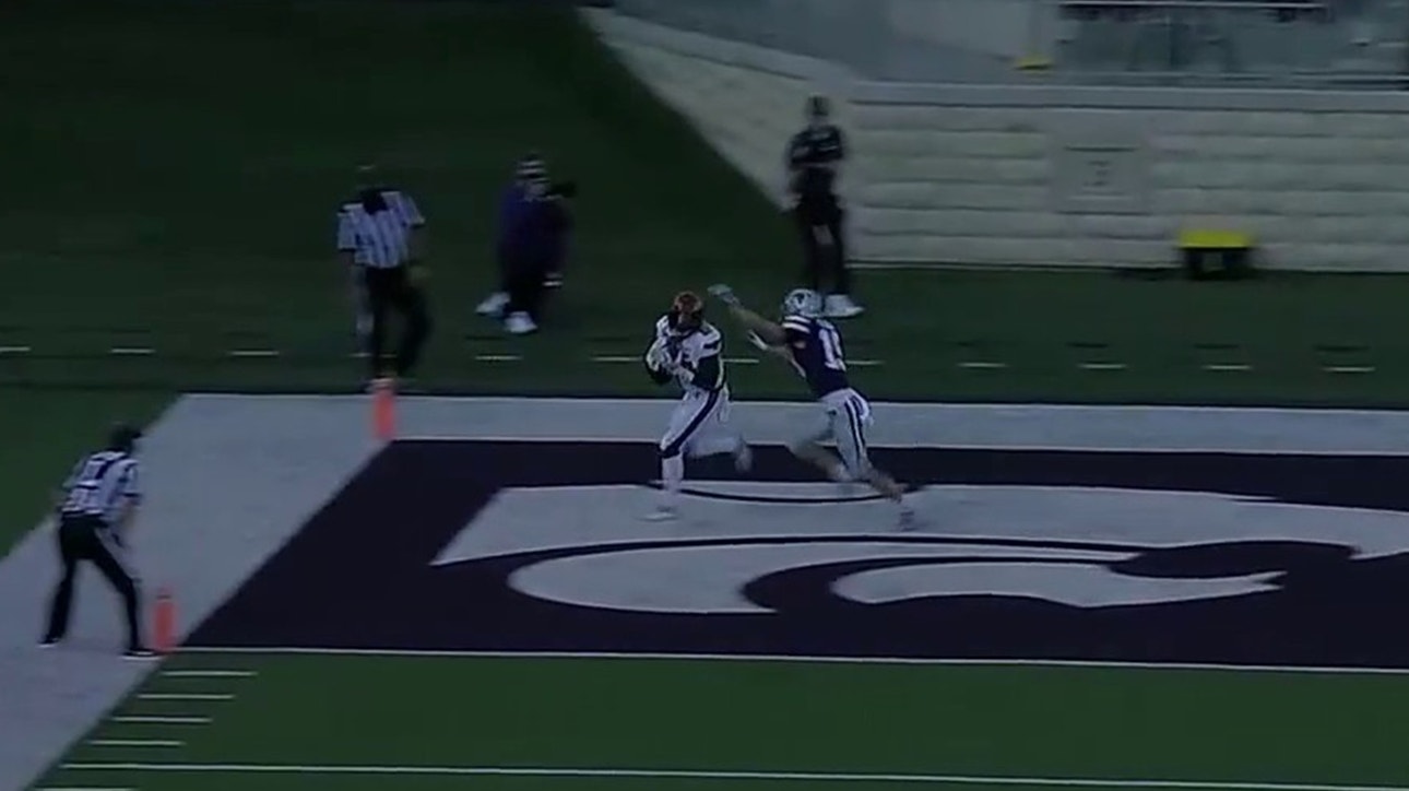 Henry Colombi hits KeSean Carter to help Texas Tech cut into Kansas State lead, 14-7