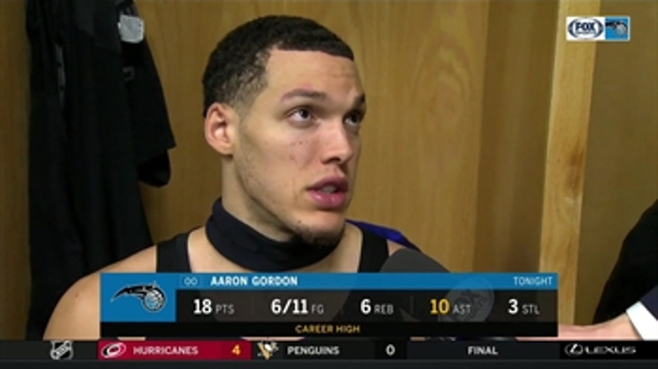 Aaron Gordon on how game got away from Magic after dishing out a career-high 10 assists