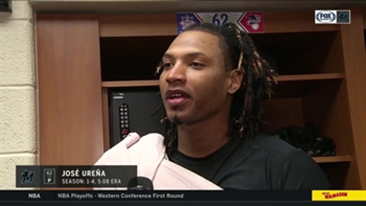 Jose Urena discusses his start, 7.0 IP in Marlins' shutout loss to Philadelphia