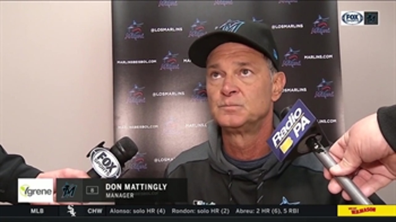Marlins manager Don Mattingly on Jose Urena's start, shutout loss to Phillies