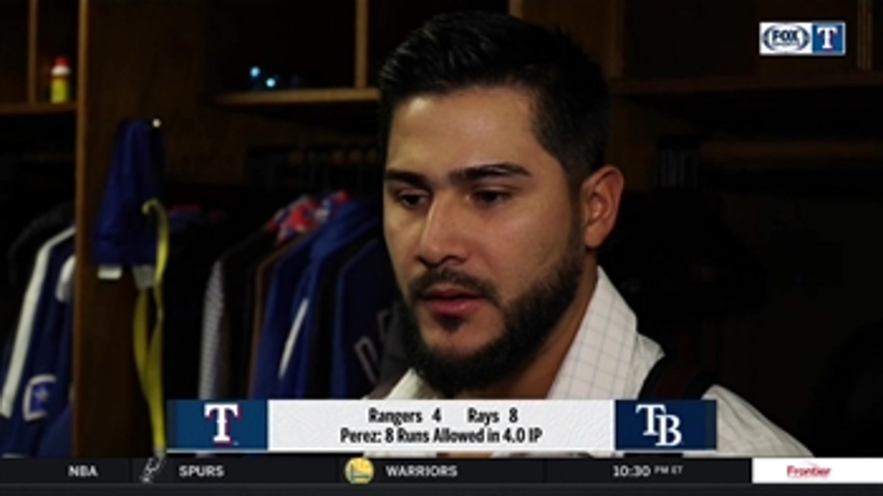 Martin Perez already working to improve after loss